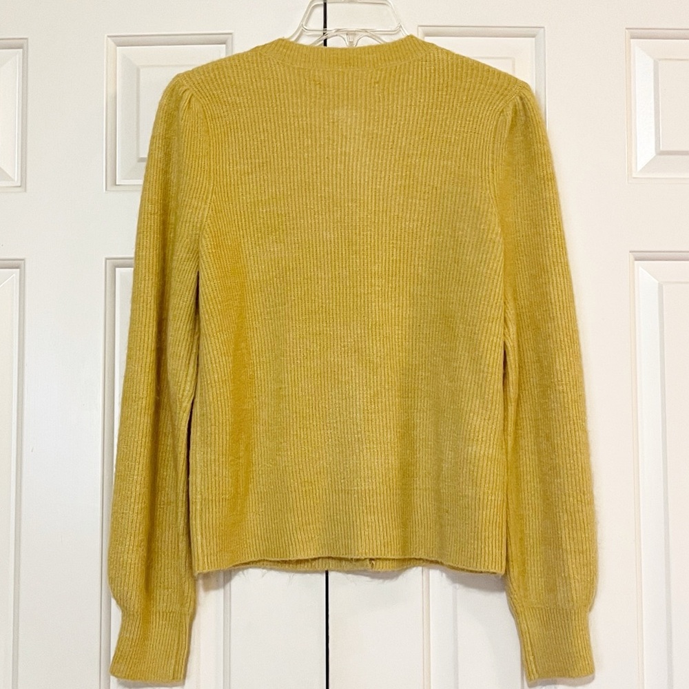 Loft Pale Yellow Button Down Super Soft Cardigan … - image 4